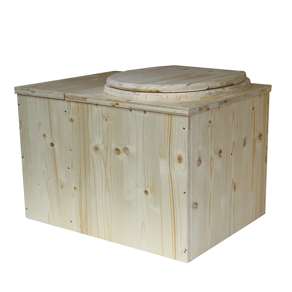 toilette sèche intérieur avec bac à copeaux de bois - toilette sèche sur mesure